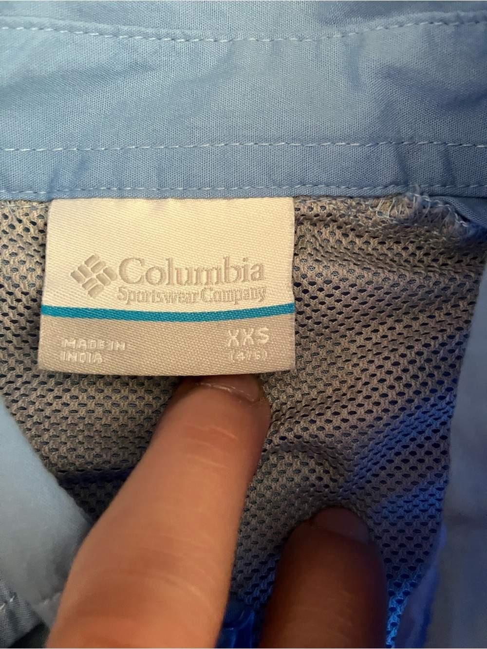 Columbia Light Blue Short Sleeve - size XXS (4/5) - worn 1x - Picture 5 of 8